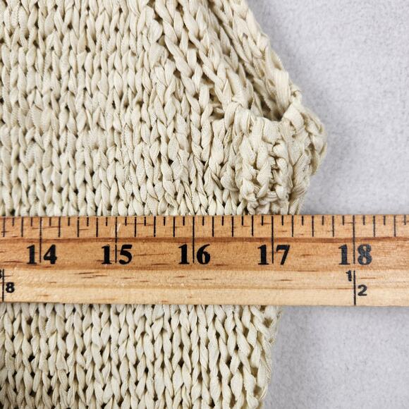 Liz Claiborne Collection Cable Knit Sweater Vest Women’s SZ XL Cream Mock Neck - Picture 11 of 13